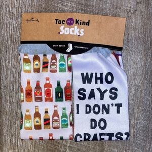 Hallmark Toe of a Kind Craft Beer Socks OSFM